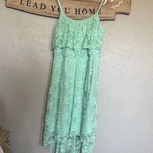 Mint Lace High-Low Sundress